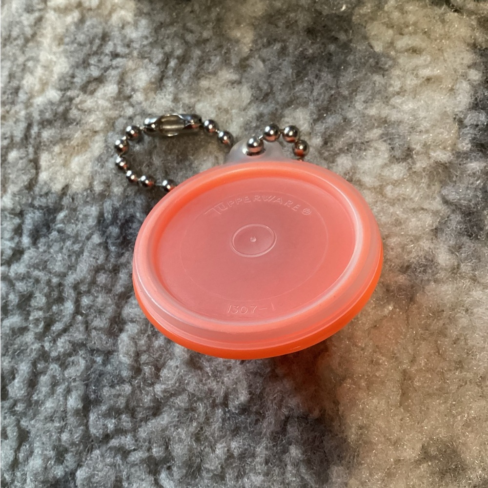 Vintage Tupperware Keychain Orange Bowl with Lid - Picture 3 of 4
